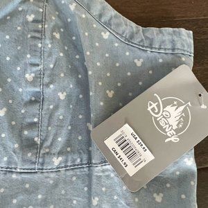 Disney Mickey Mouse Chambray Womans Shirt XL NWT